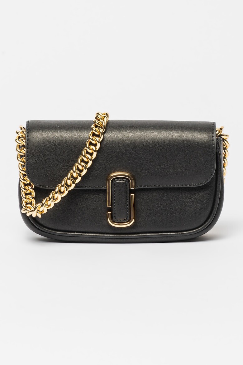 

Кожаная сумка с клапаном Marc Jacobs, черный