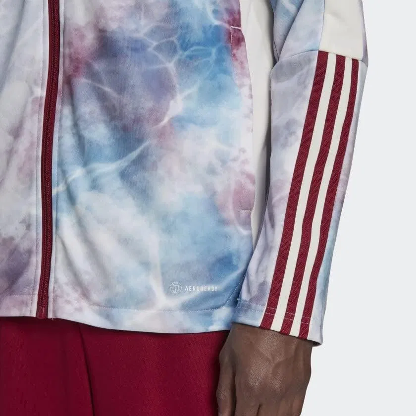 Толстовка для бега adidas, Legacy Burgundy / App Sky Rush / White — фото 4