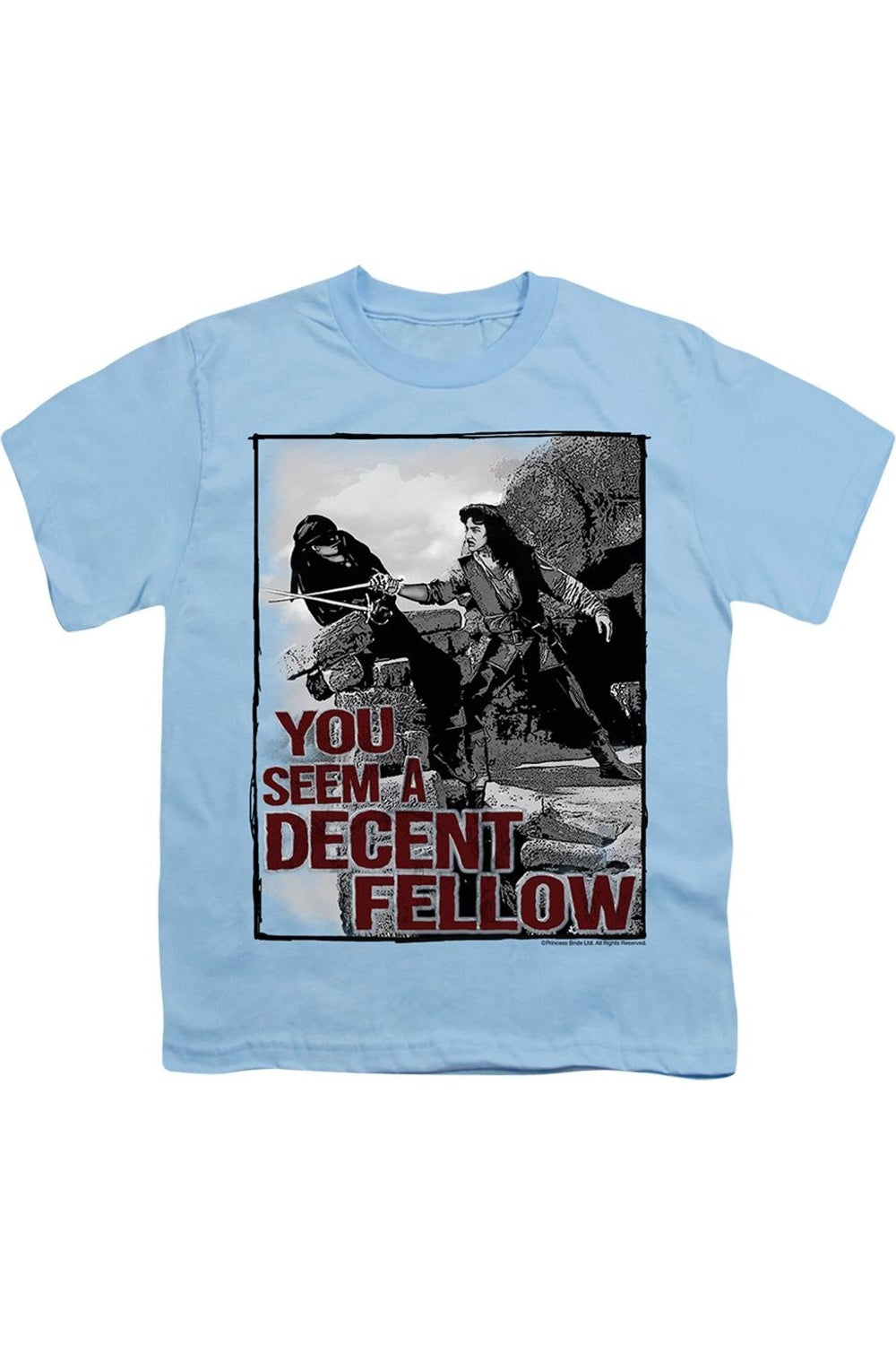 

Футболка с коротким рукавом "Принцесса-невеста" для детей Gildan, светло-голубой