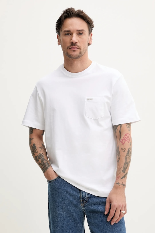 

Хлопковая футболка Guess Jeans, белый