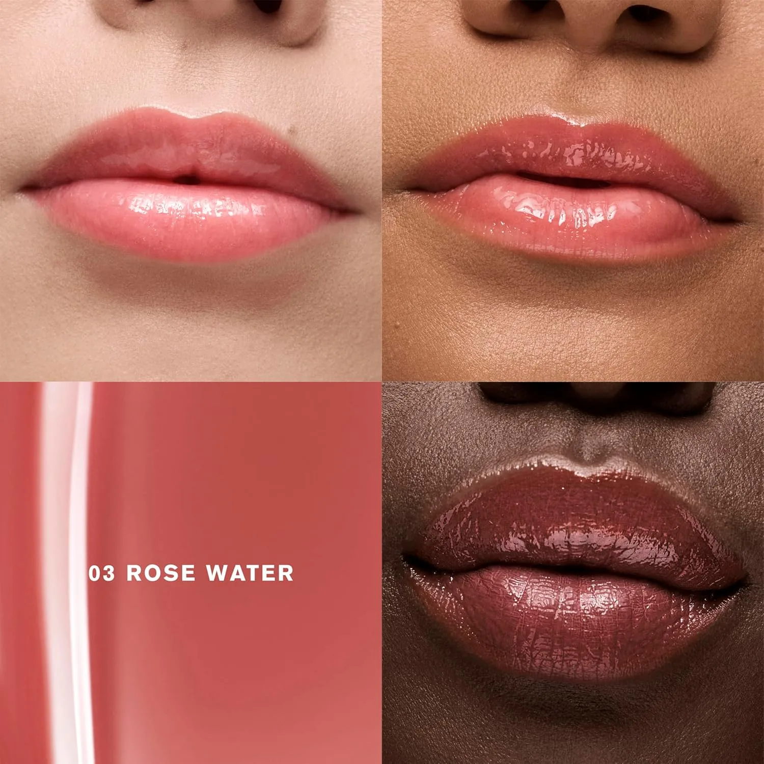 Масло для губ Estée Lauder Glossy Pout | Увлажняет и придает объем, с легким оттенком | Содержит гиалуроновую кислоту и витамин Е, 03 Rose Water - Nude Rose — фото 2