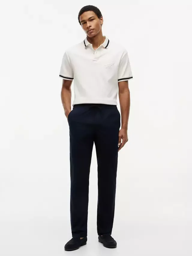 Чиносы Denton Cotton Rich Slim Fit, темно-синие Tommy Hilfiger — фото 2