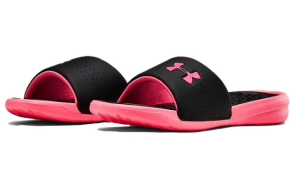 Тапочки playmaker fixed strap slide 'black pink' Under Armour, черный — фото 4