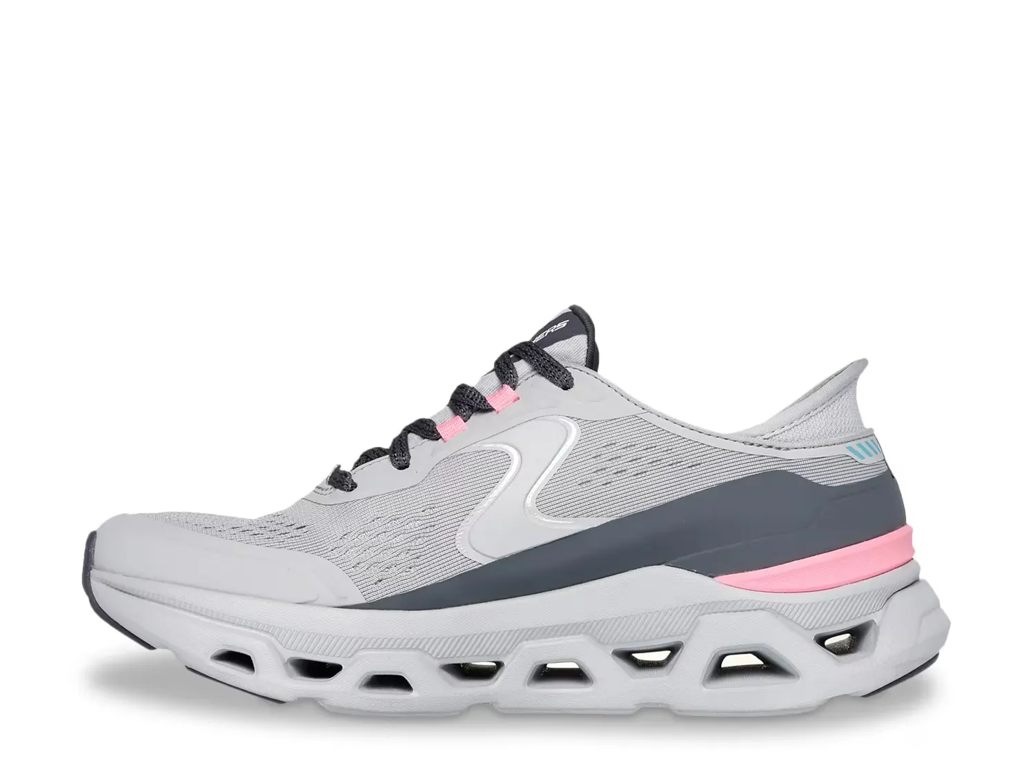 Hands Free Slip-ins: Glide-Step Altus Кроссовки - женские Skechers, Grey/Pink — фото 2