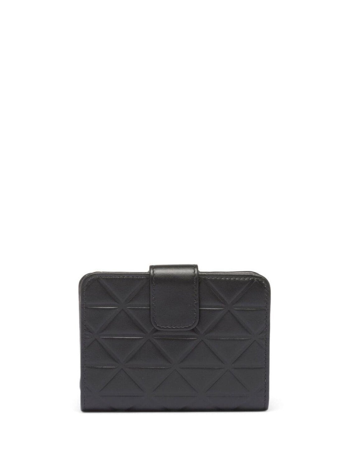 

Prada стеганый кошелек с логотипом, черный