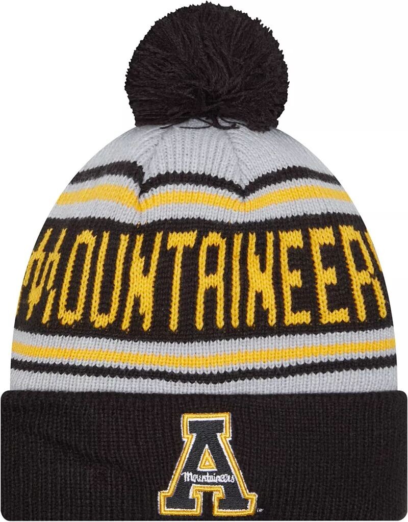 

Мужская шапка New Era Appalachian State Mountaineers с черным помпоном и надписью