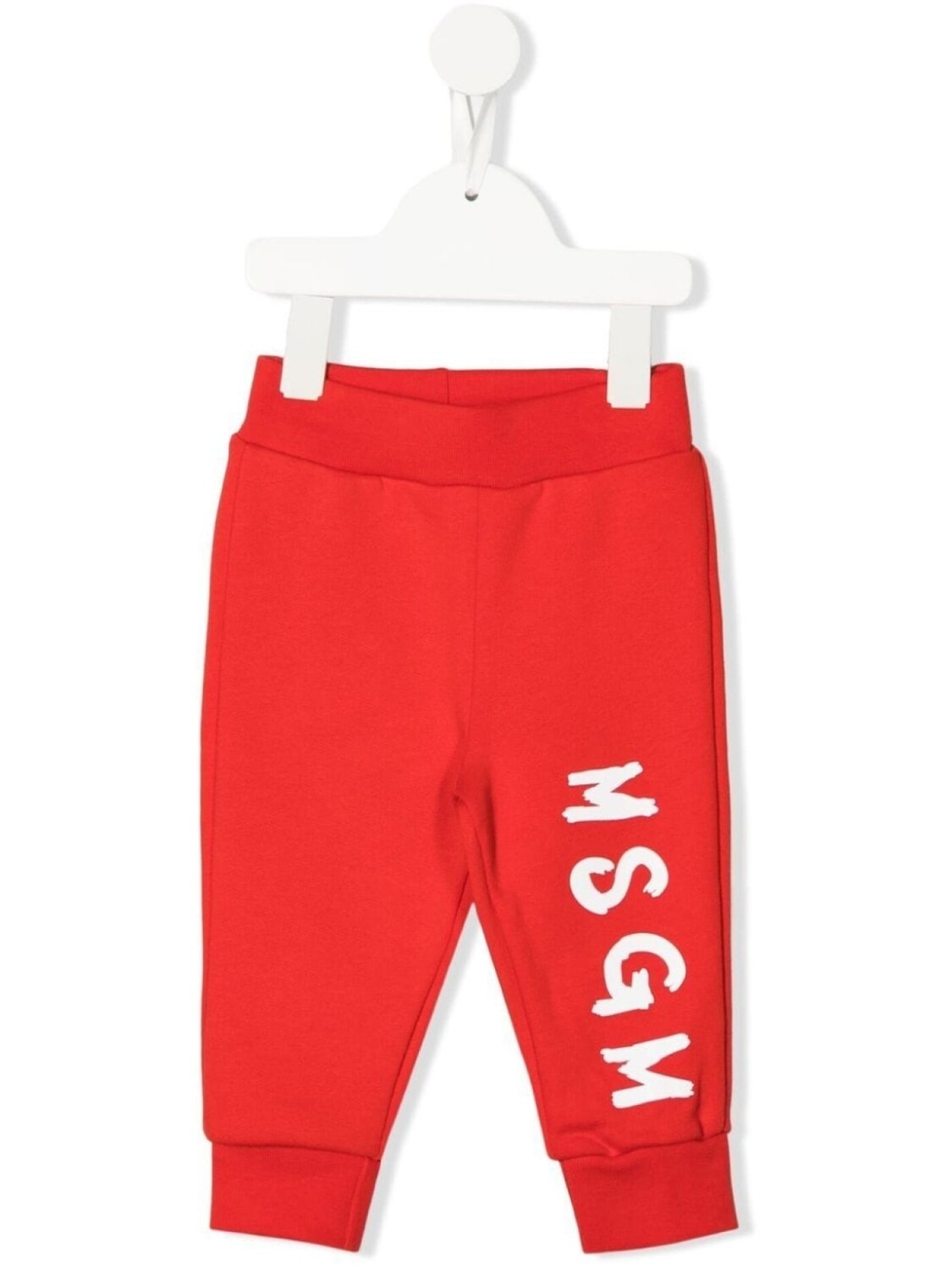 

MSGM Kids спортивные брюки с логотипом, красный
