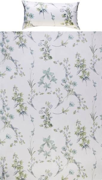 

Комплект постельного белья REDBEST 206696 2-teilig, 135x1x200 см цвет lindgrün-silber-weiß