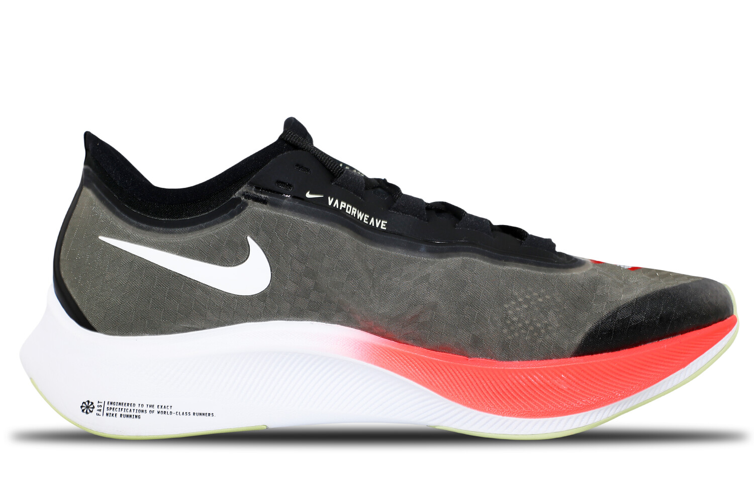 

Кроссовки Zoom Fly 3 мужские низкие черные/белые/красные Nike