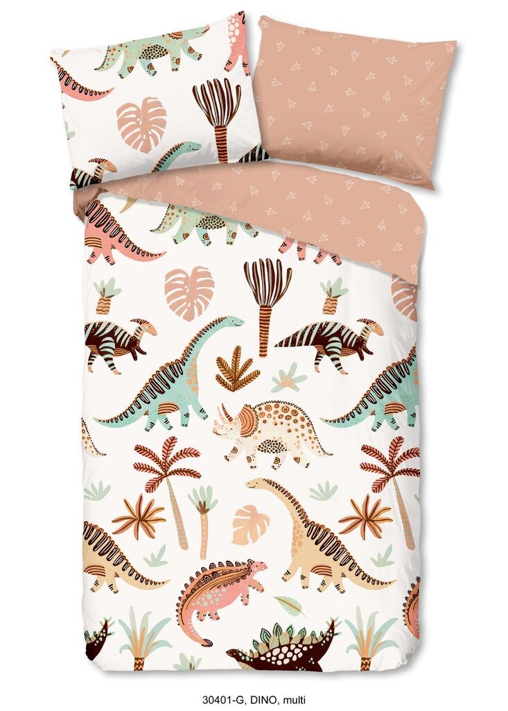 

Детское постельное белье Good Morning с динозавром - 140х200 см - 100% хлопок Muller Textil, мультиколор