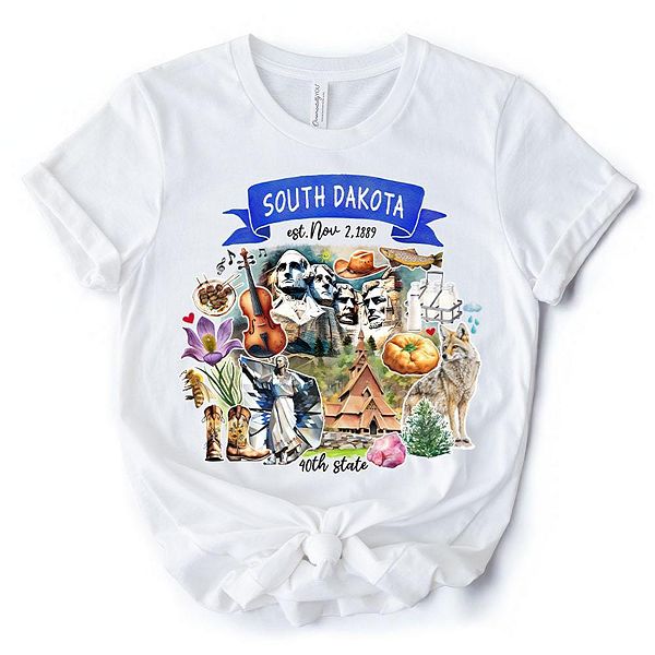 

Футболка с тематикой и достопримечательностями Южной Дакоты Ornamentallyyou