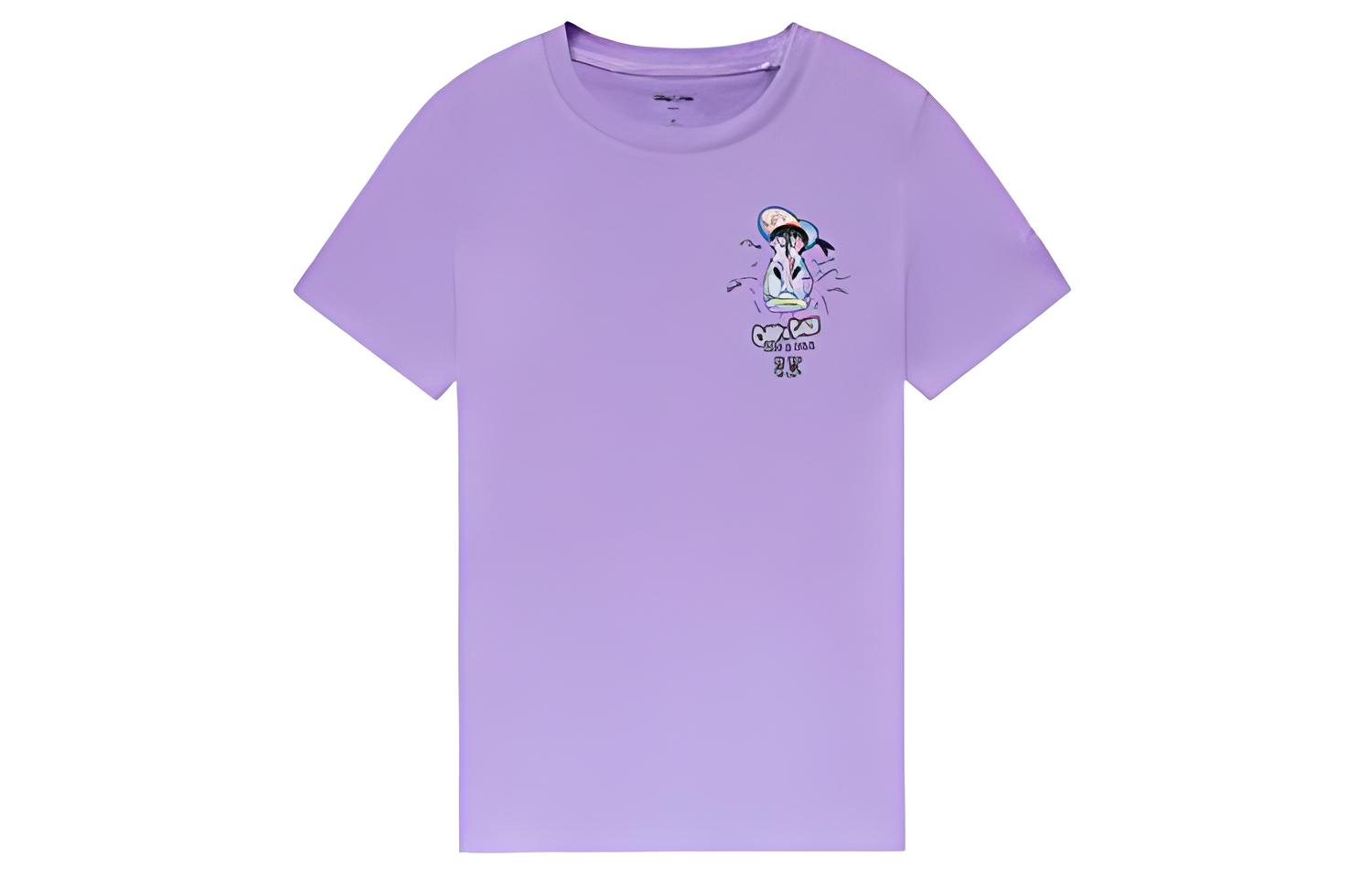 

Футболка с рукавами LiNing x Disney, женская, фиолетовая