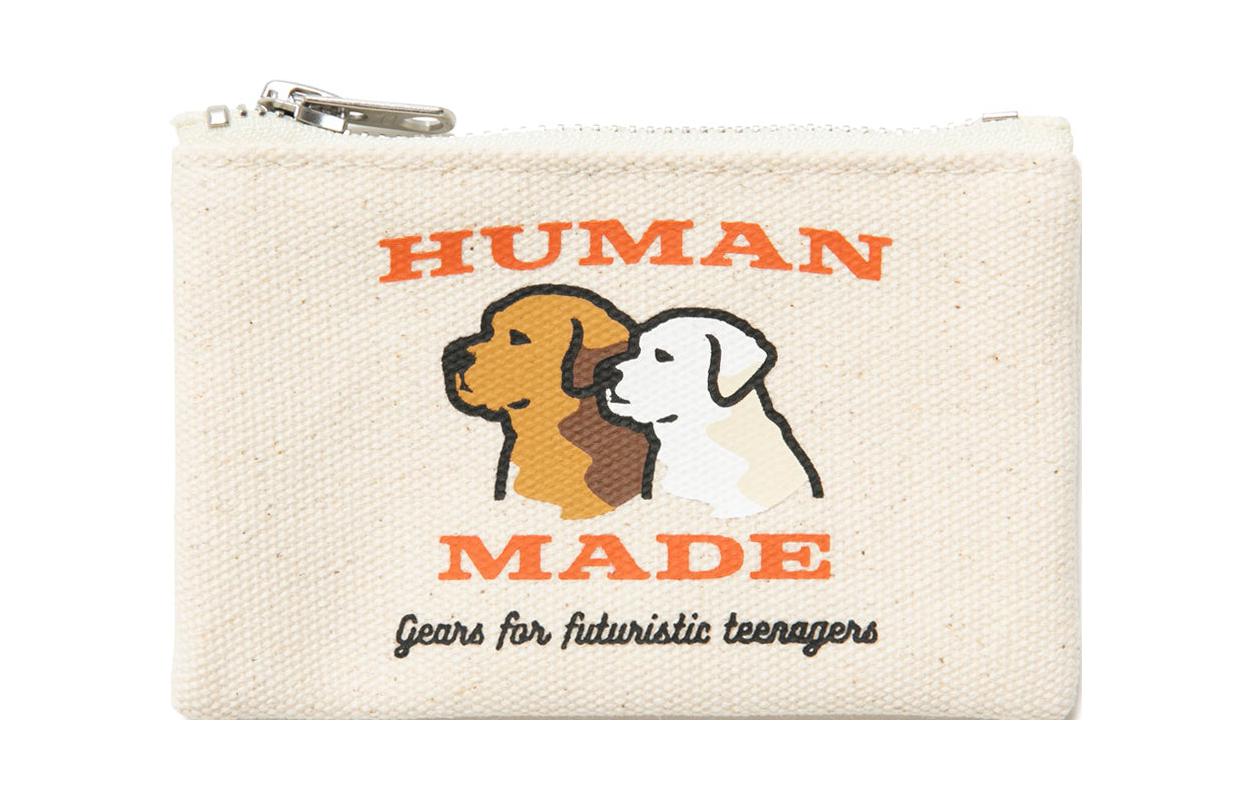 

HUMAN MADE Холщовый держатель для карт, стандартный, унисекс, белый