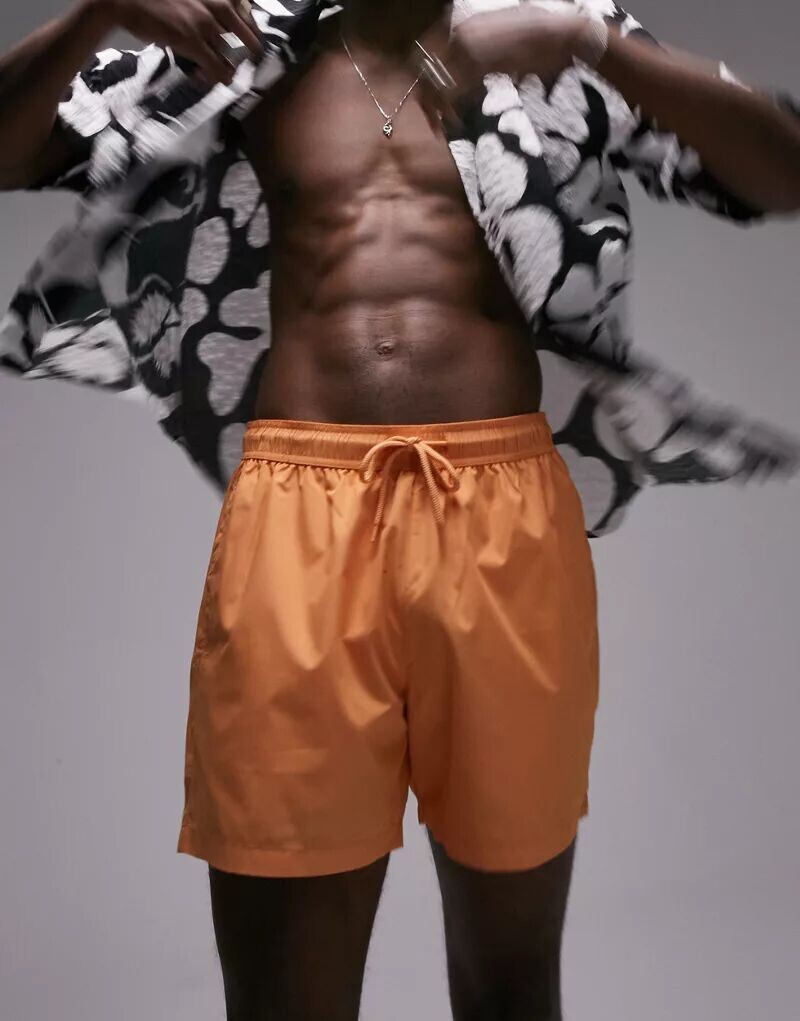 

Оранжевые плавки-шорты Topman