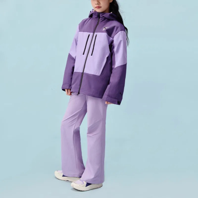 Детская куртка с капюшоном утепленная PUMA Purple — фото 4