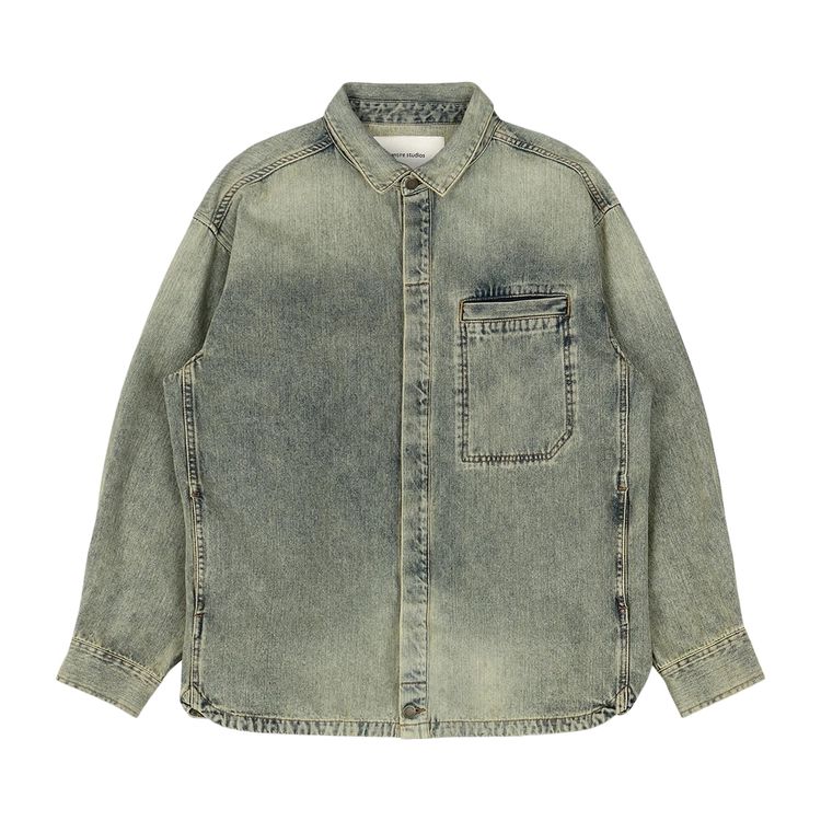 

Рубашка Entire Studios Herculean Shirt 'Surface Wave', синий
