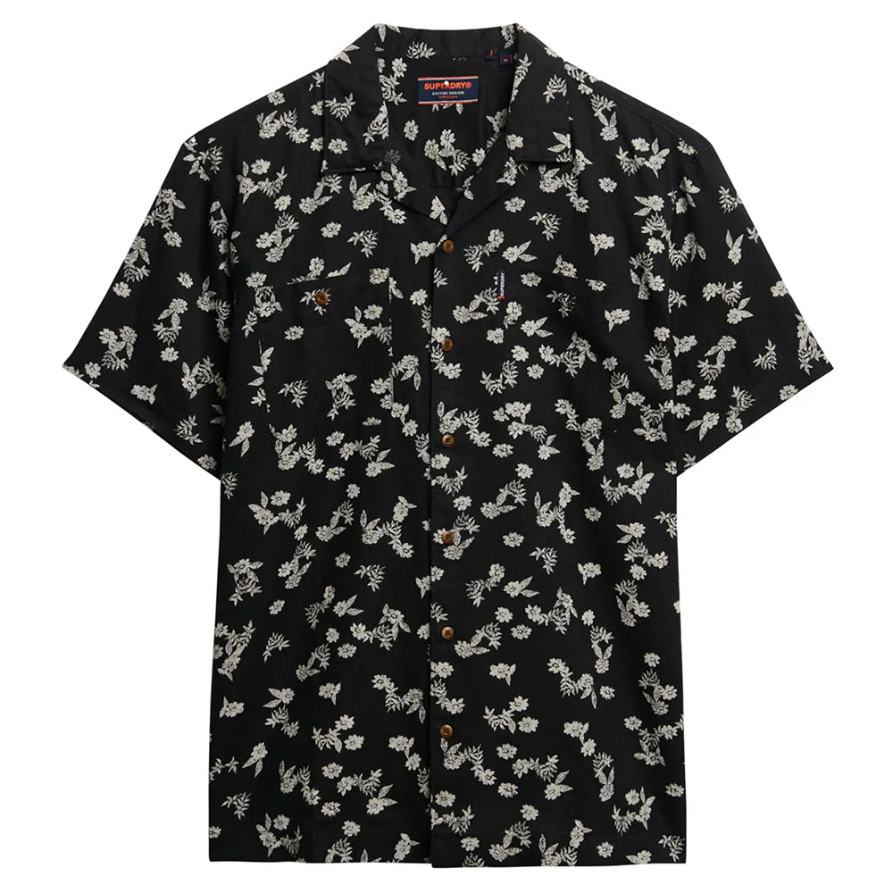 

Рубашка с коротким рукавом Superdry Beach, черный