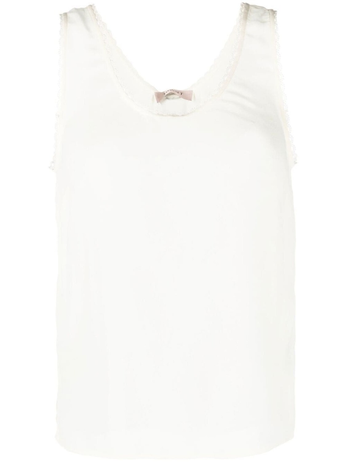 

TWINSET топ с фестонами, белый