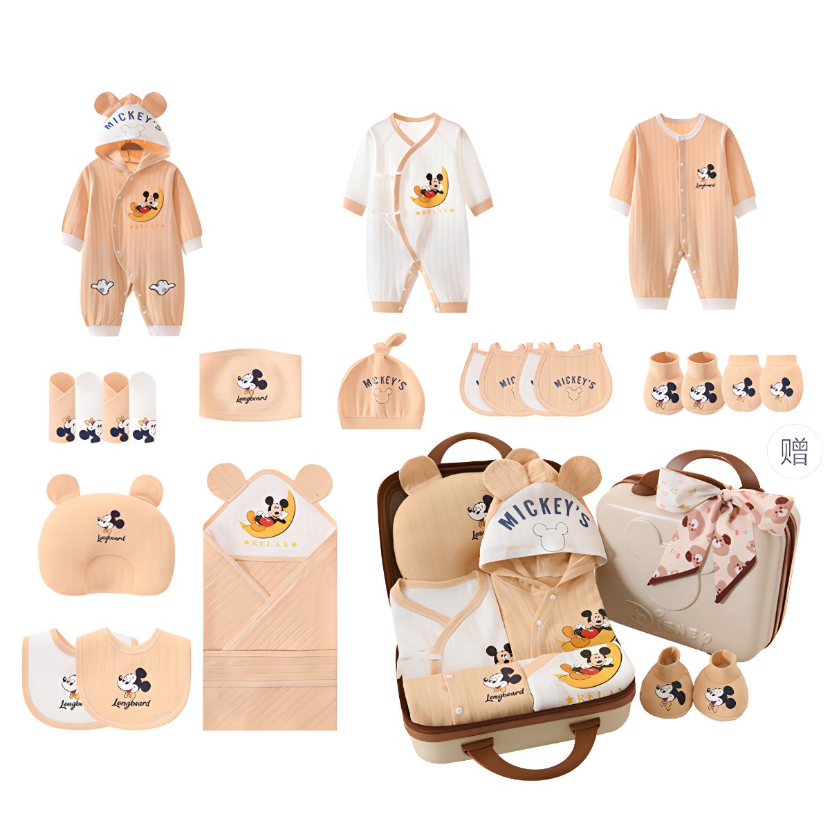 

Подарочная коробка для малышей и детей ясельного возраста Disney, [All-Season 2-Piece Set Coffee]Password Suitcase