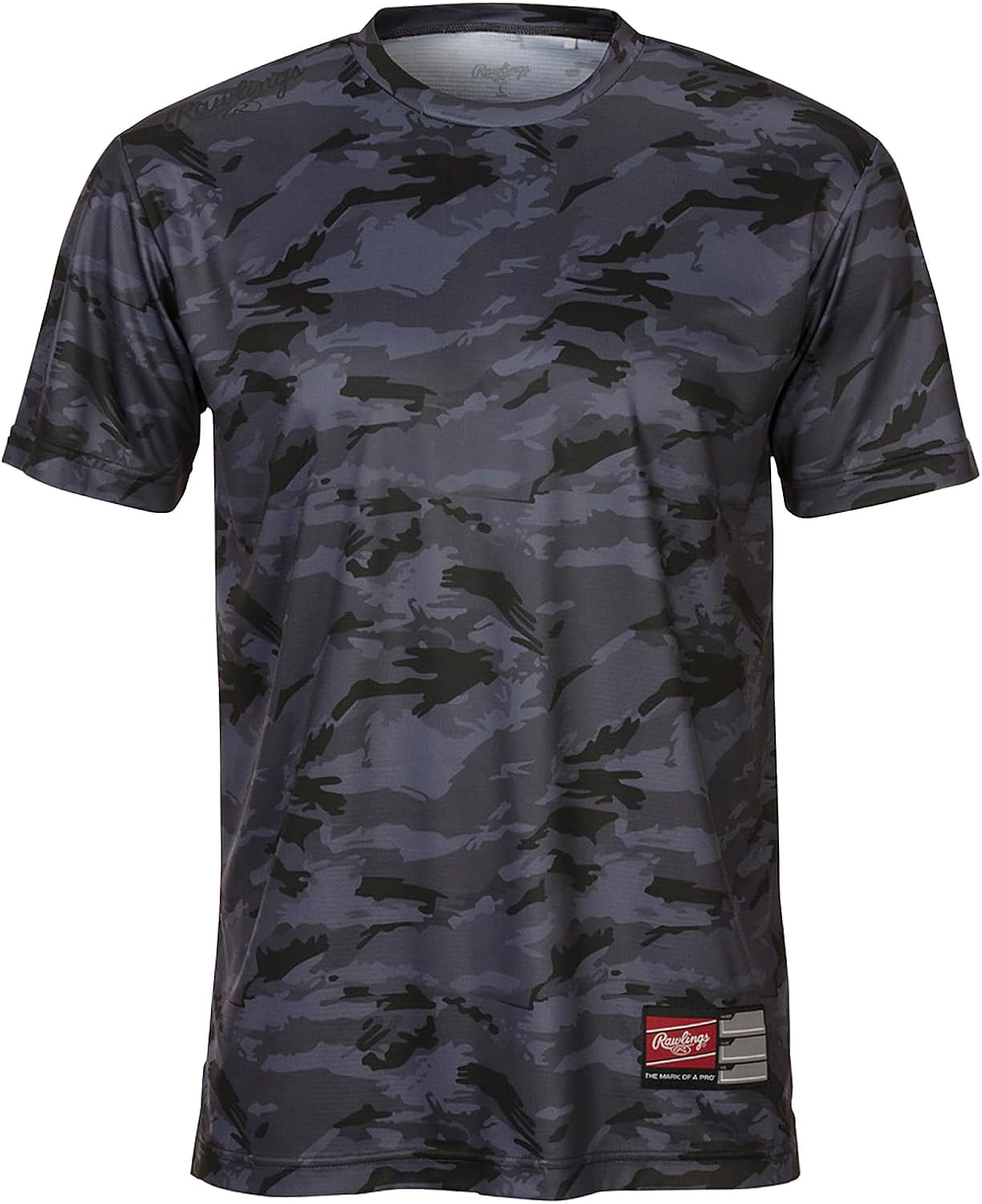 

Футболка Rawlings ATS9S01 в камуфляжном стиле, бейсбольная форма, черный