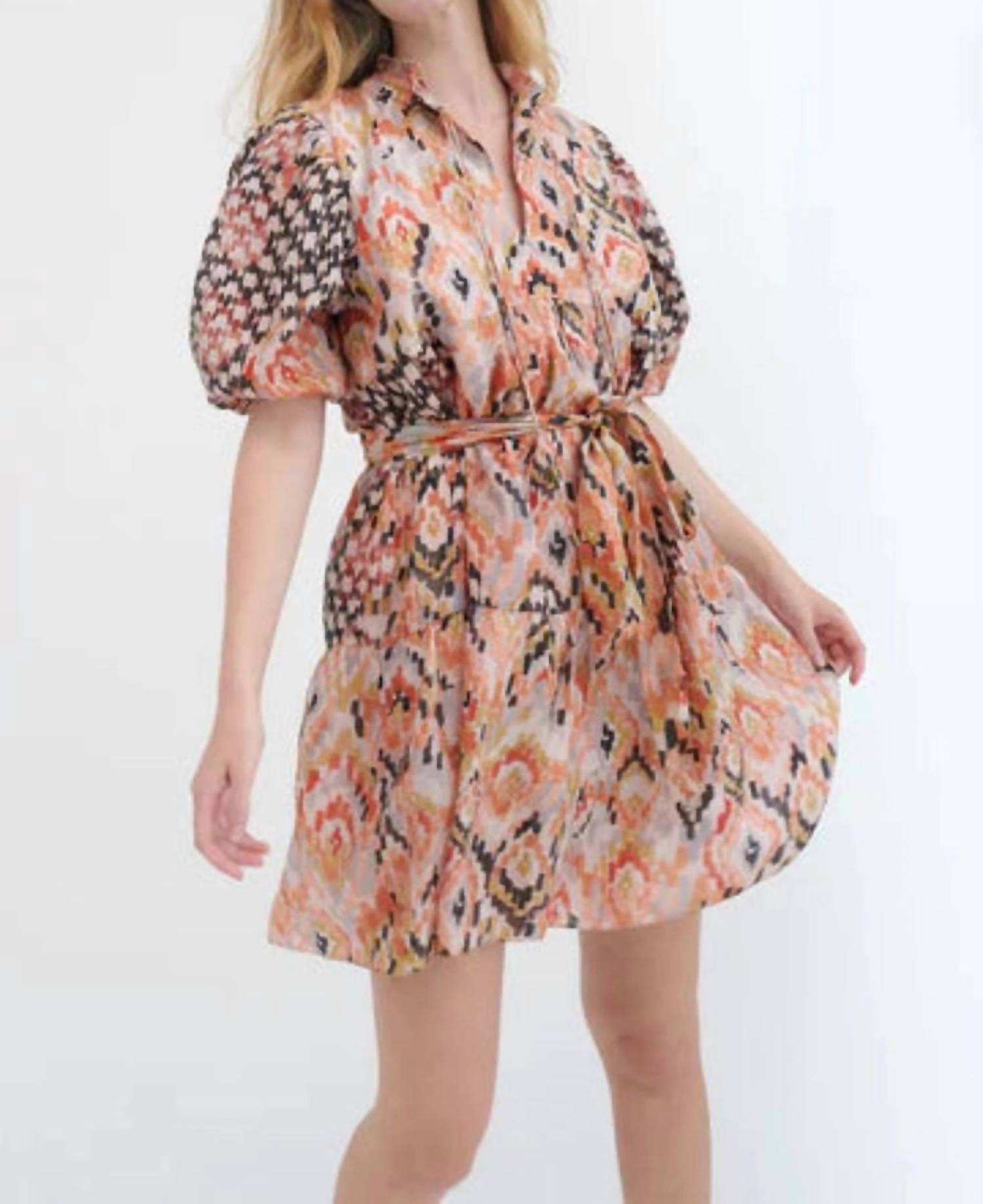 

Мини-платье Yindy Silk в цвете Haral Brown CHUFY