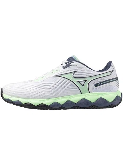 Мужские теннисные кроссовки «Wave Enforce Tour 2 AC» от Mizuno, White X Mint X Blue