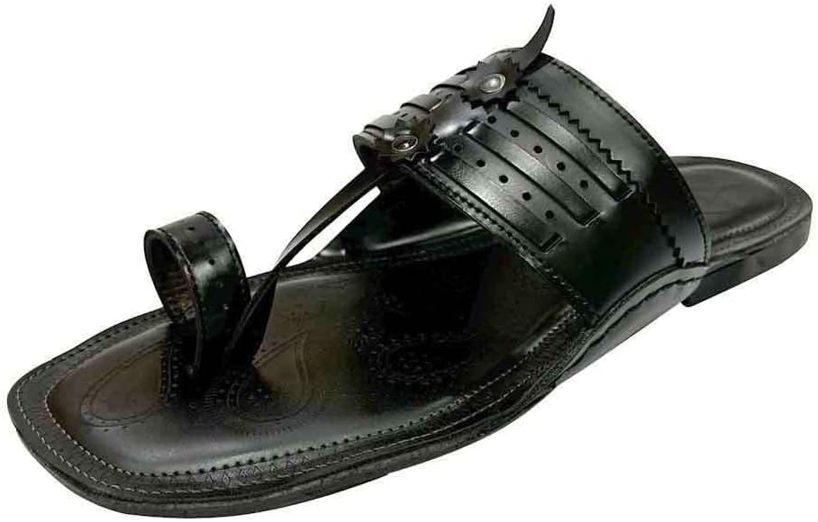 

Мужские колхапури Step n Style Этнические тапочки для мужчин Традиционные колхапури сандалии Повседневные шлепанцы для мужчин, черный