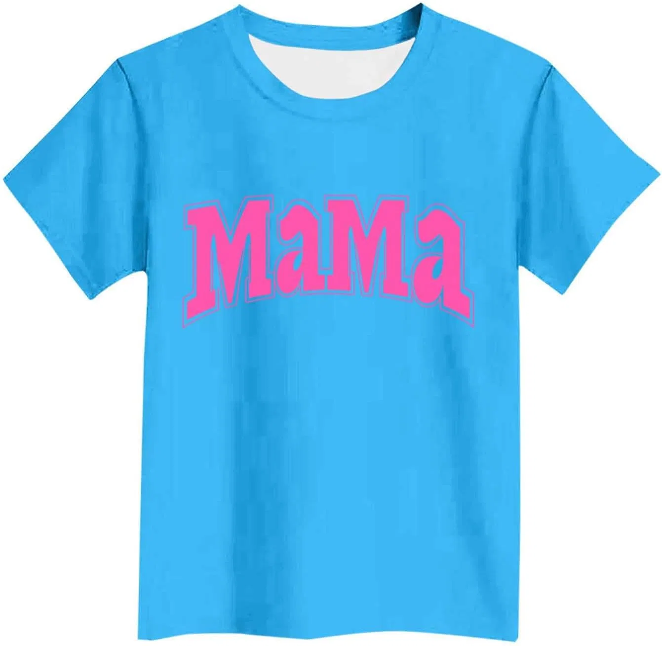 Футболка с принтом Mama, Zzalalana, синий
