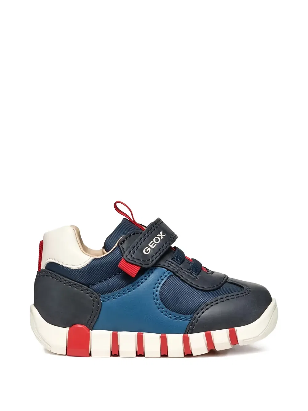 Низкие кроссовки с ремешком Touch-strap Geox Kids, синий — фото 2