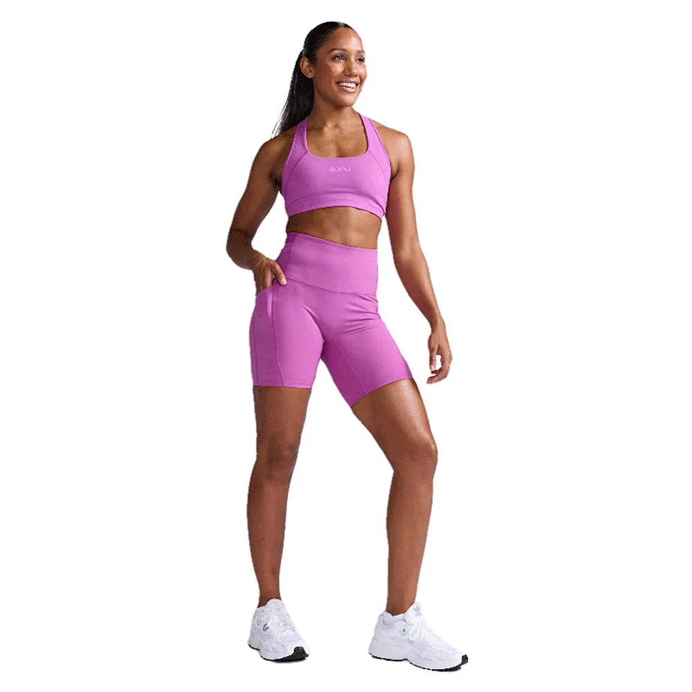 

Леггинсы 2XU Form Stash High Waist Short, фиолетовый