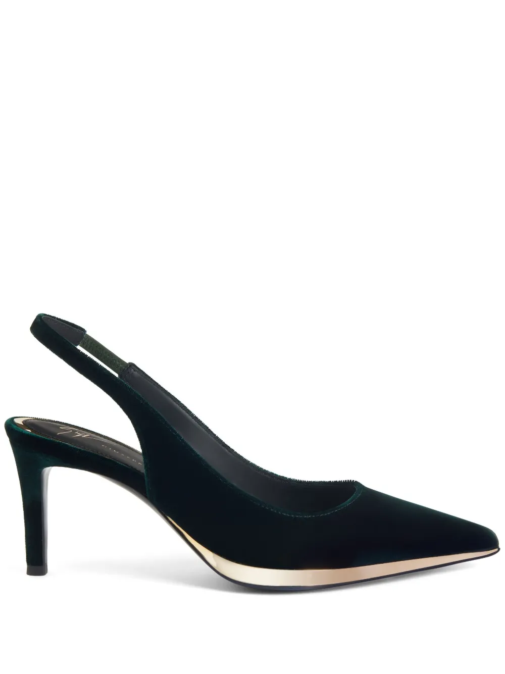 Туфли Virgyn 50 с ремешком на пятке Giuseppe Zanotti, черный