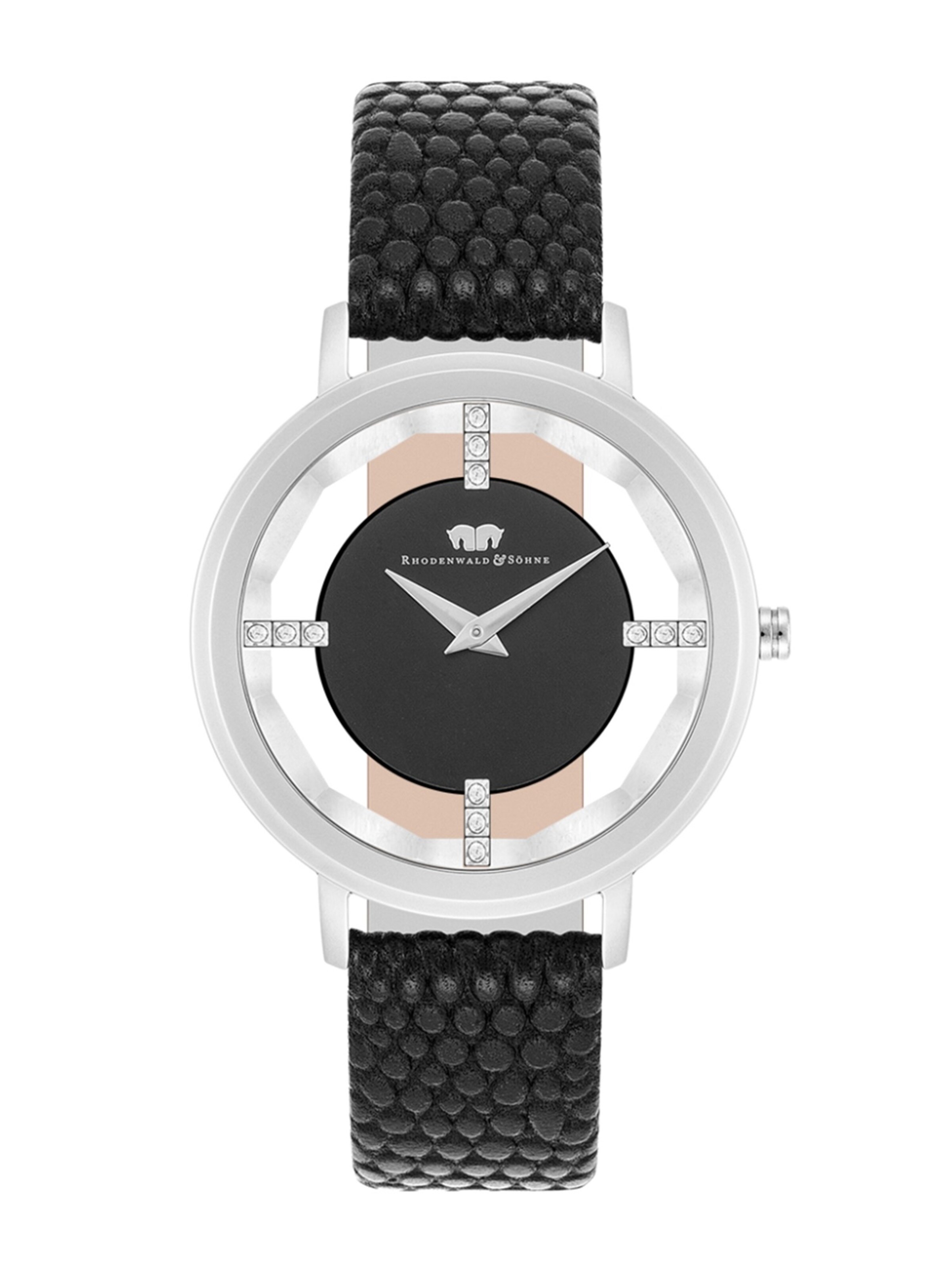 

Rhodenwald & Söhne Аналоговые часы в черном и серебристом цвете