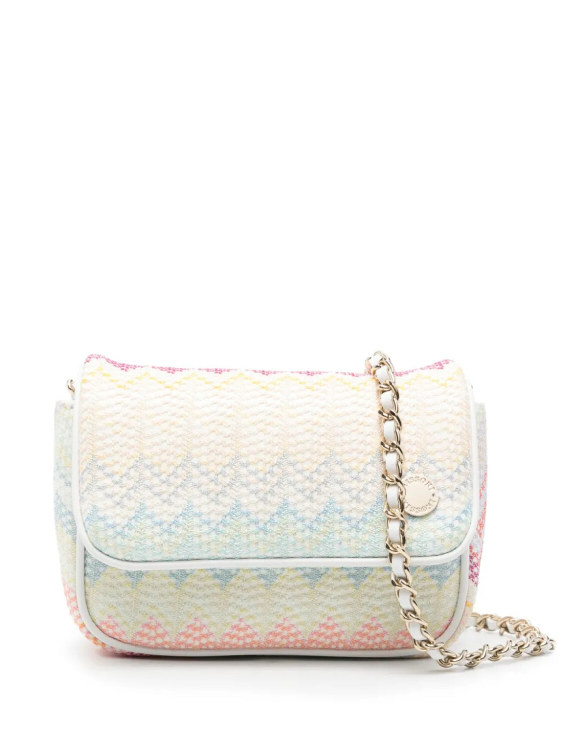 

Сумка Missoni Kids с зигзагообразным узором, нейтральный