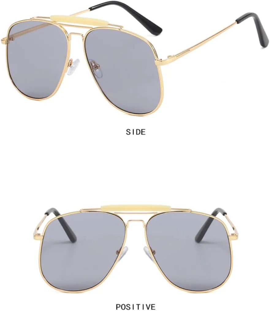 

Солнцезащитные очки с защитой UV400 | Большая оправа, металлические петли | Для женщин и мужчин, для занятий спортом на открытом воздухе и путешествий DSVIGF, Black