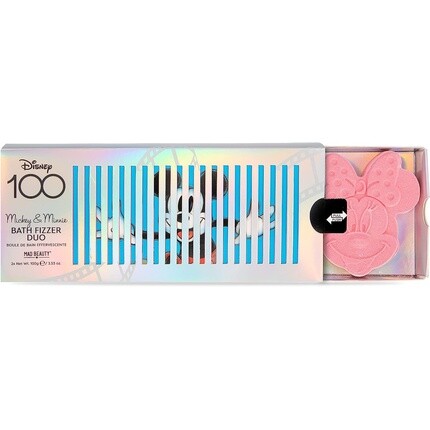 Disney 100 Years Of Wonder Bath Fizzers Duo, ограниченная серия, аромат Микки и Минни Маус с прекрасным ванильным ароматом — набор из 2 штук, Mad Beauty — фото 2