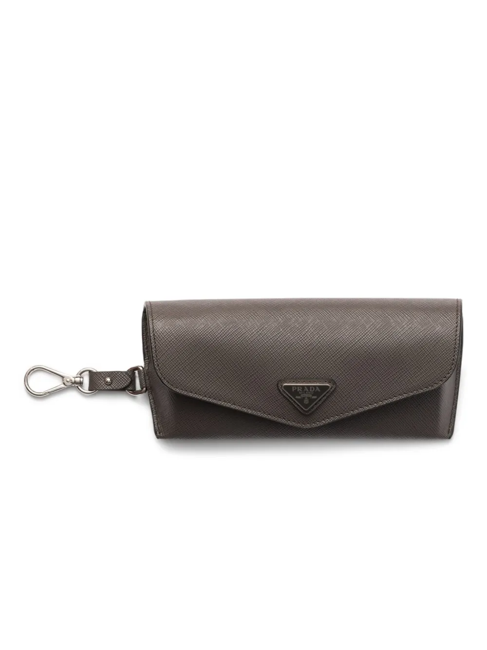 

Футляр для очков из сафьяновой кожи Prada, серый