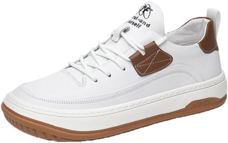 

Мужские спортивные кроссовки на все сезоны - низкие для активного отдыха на улице, легкие для бега, с антискользящей подошвой, для повседневной носки Fusecottc, белый