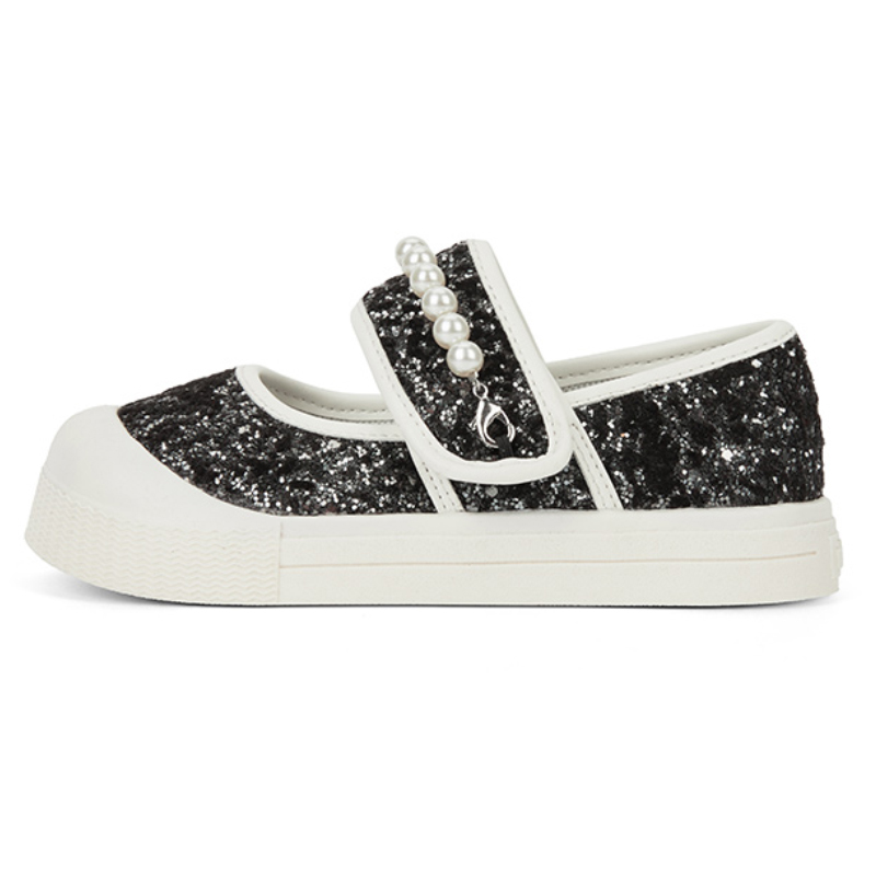 Native Shoes Marian Collection девичьи туфли принцессы Kids Lifestyle Shoes блестящие черные детские — фото 3