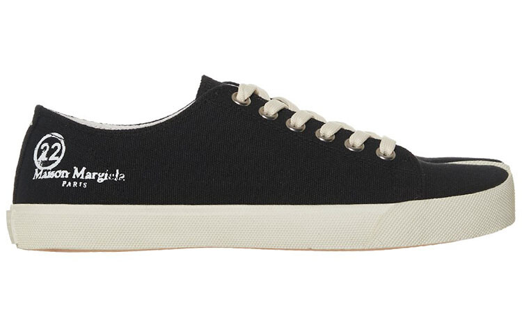 Кеды женские Maison Margiela Tabi Canvas Low-top, черный / белый