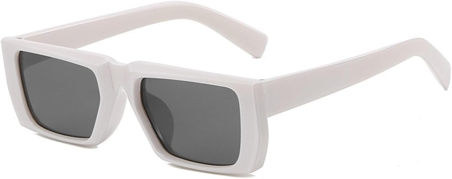 

Мужские солнцезащитные очки для водителя в квадратной оправе, небольшие по размеру, для занятий спортом на открытом воздухе, женские солнцезащитные очки для водителя Generic, White