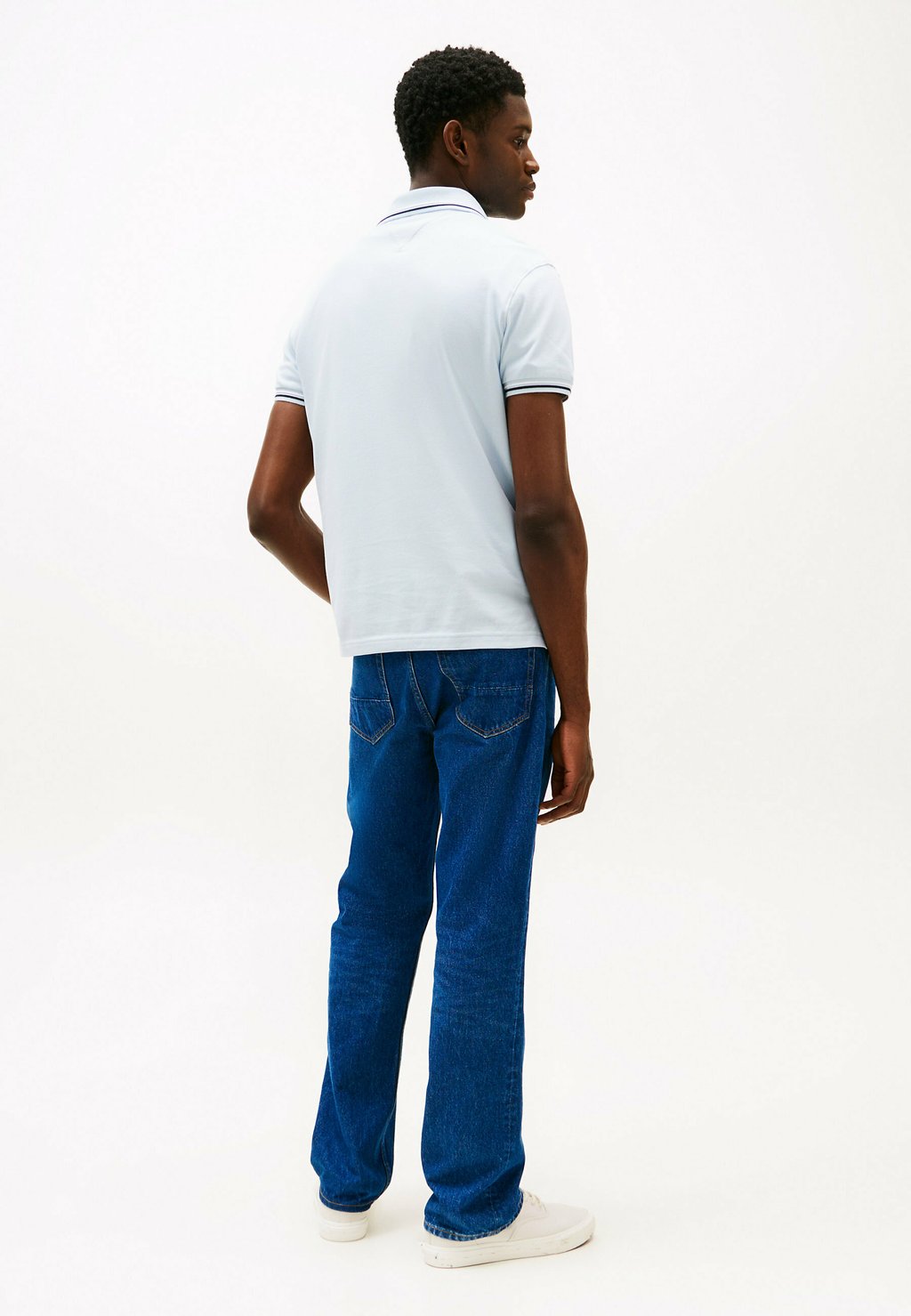 Поло TIPPED SLIM FIT SEASONAL Tommy Hilfiger, светло-голубой — фото 3