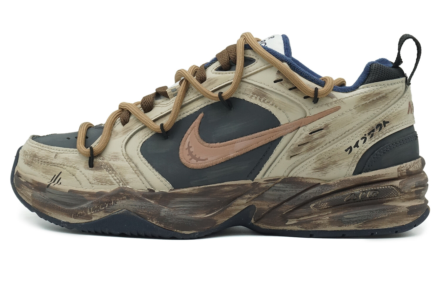 

Кастомизированные кроссовки Nike Air Monarch 4 Unisex, темно-коричневый