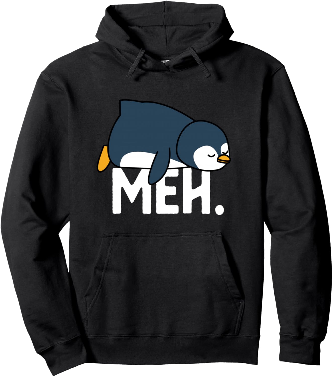 

Забавная толстовка с саркастическим изображением ленивого пингвина Мехмема Penguin Meme Tees Co., черный