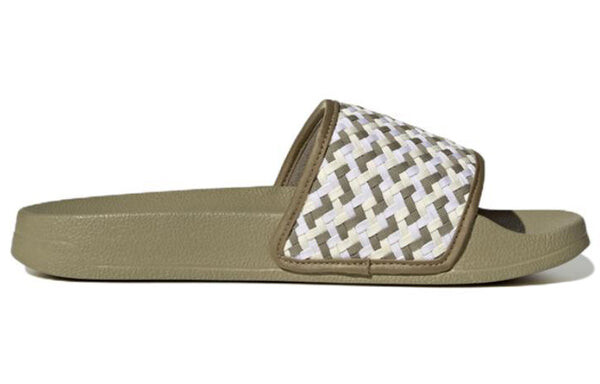Тапочки оригиналы adilette lite slides Adidas, зеленый — фото 3