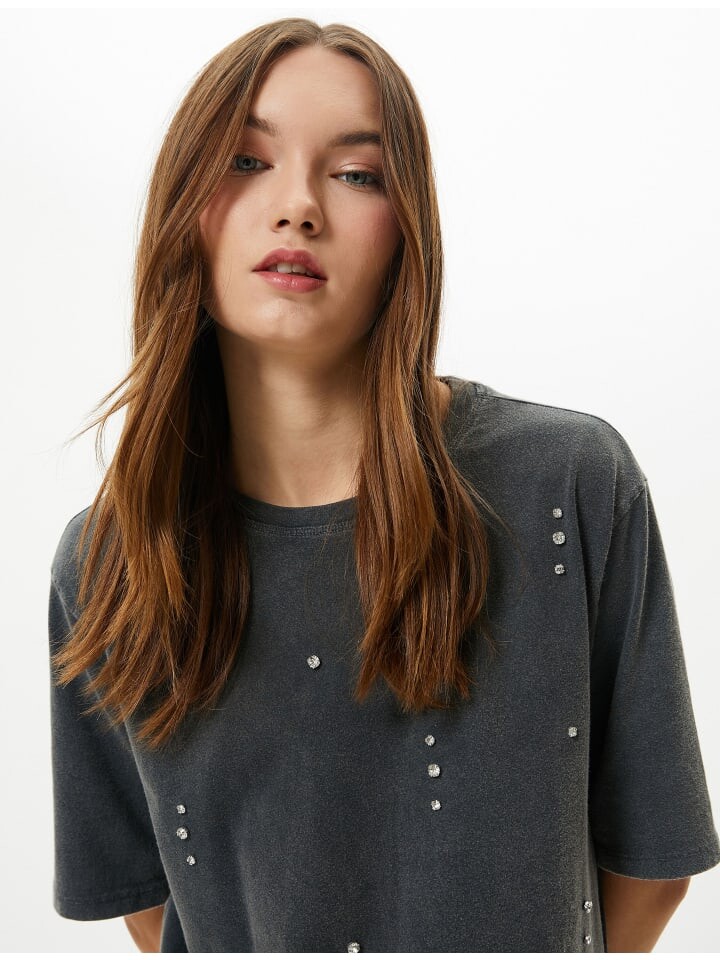 

Футболка KOTON T shirt, антрацит
