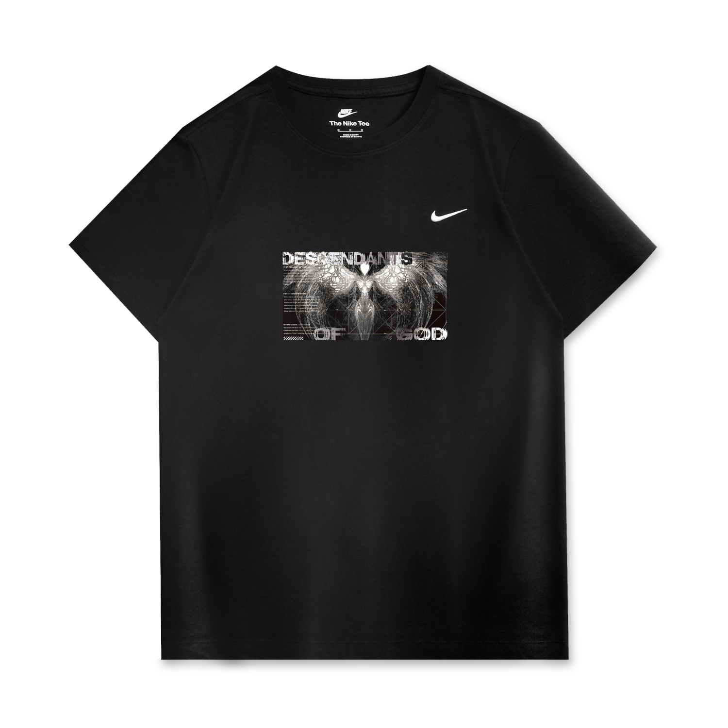 

Nike Спортивная футболка унисекс черная, Черный, Nike Спортивная футболка унисекс черная