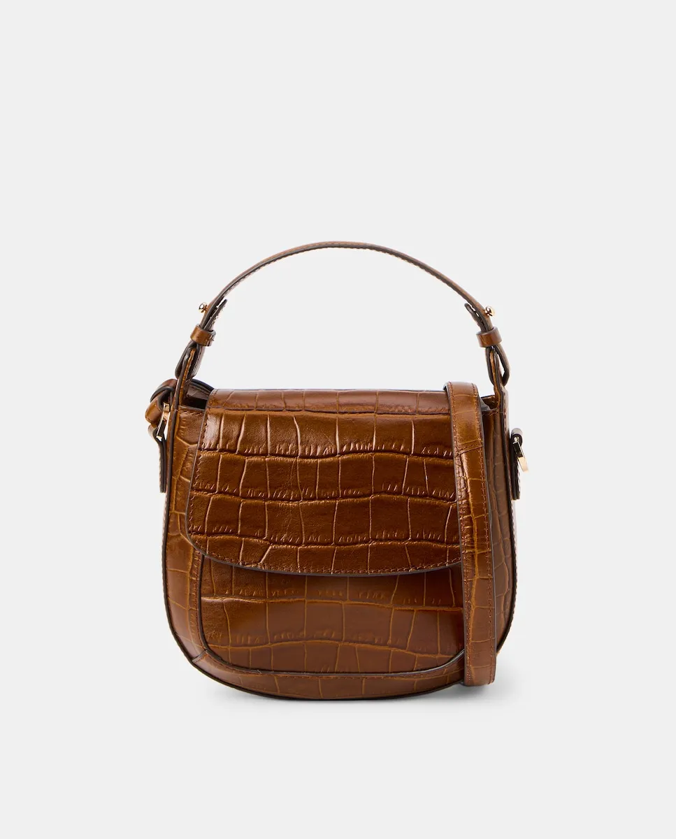 

Сумка через плечо с тиснением в виде кокоса Latouche, песочный