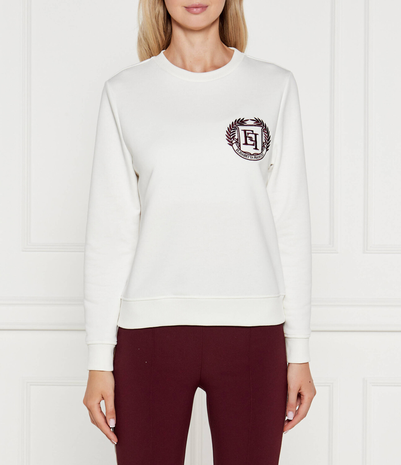 

Толстовка Elisabetta Franchi Regular Fit, белый