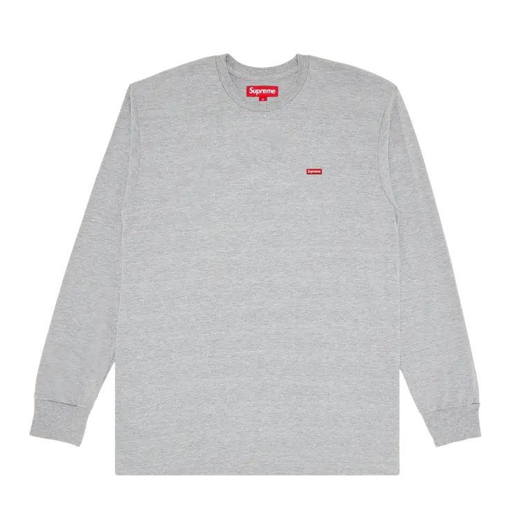 

Футболка Supreme Small Box Long-Sleeve 'Heather Grey', серый
