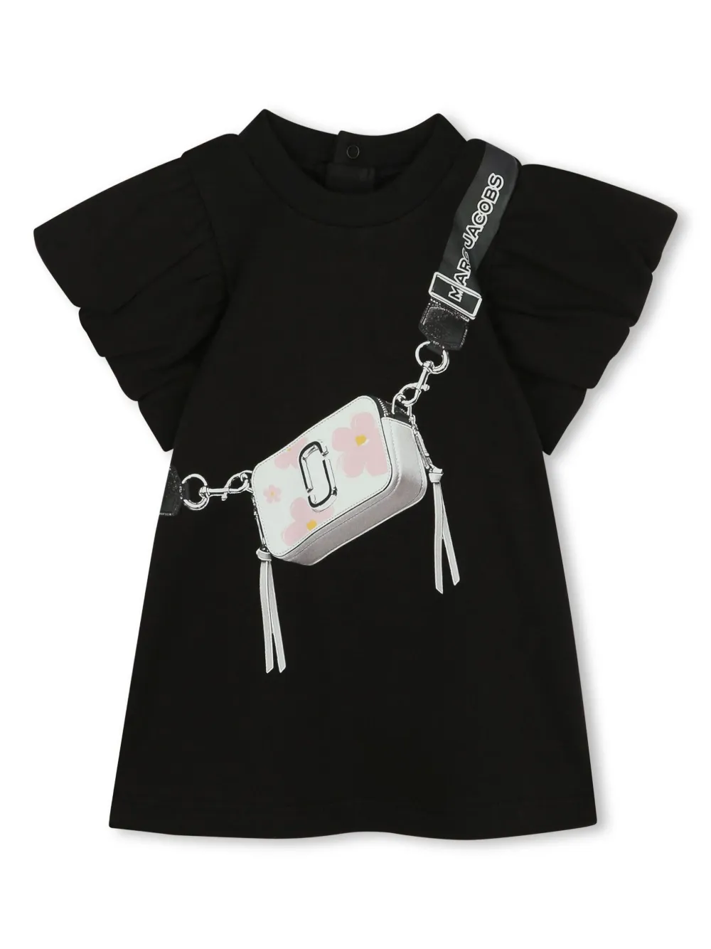 

Платье с принтом Snapshot Marc Jacobs Kids, черный